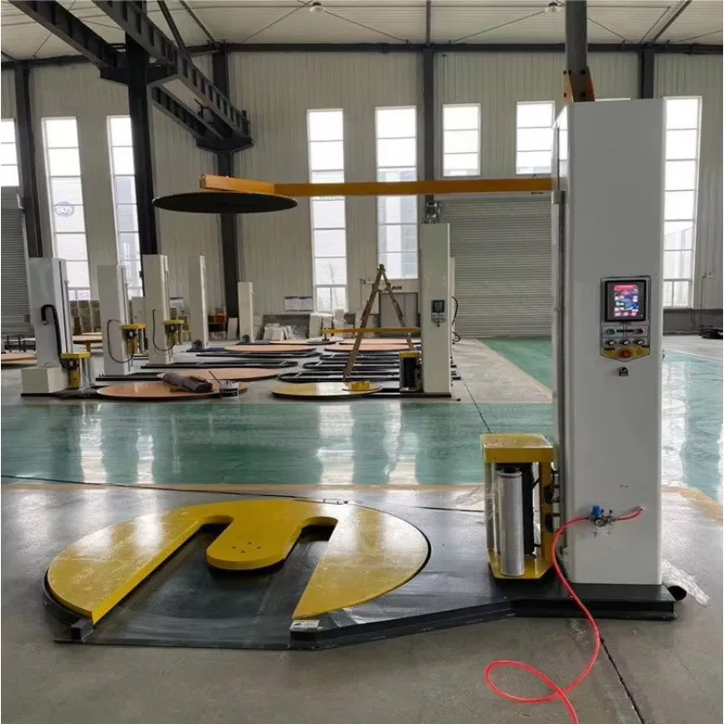 M Type Automatic Pallet Stretch Wrapper Wrapping Machine With Scale Pallet Stretch Wrapper