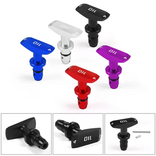 Varilla de nivel de aceite Universal para coche, manija de extracción de aceite de motor, palanquilla de aluminio, modificación de reemplazo automático, decoración TT 102191