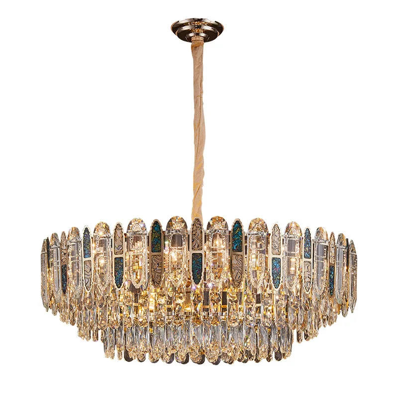 

Light luxury crystal chandelier living room main light, dining room bedroom