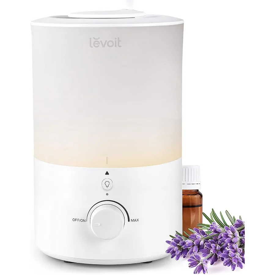 

Humidifiers for Bedroom with Night Light 3L Water Tank Cool Mist Top Fill Essential Oil Diffuser for Baby Nursery and Plants 36