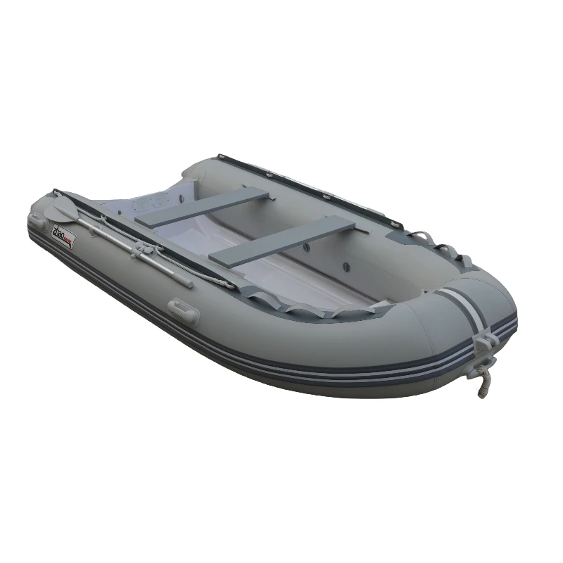 Rtified 3.6m PVC Inflatable Sport Yacht 12-Foot Customizable Fishing Boat With Aluminum Floor Drifting Rowing Outdoor Use