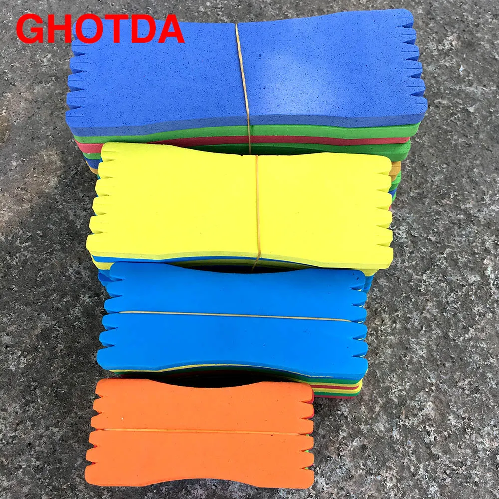 10Pcs/lot EVA Foam Fishing Line Plate Fishing Winding Line Board 8/10/12/14/17cm Carp Lure Wire Leader Swivel Fishing Tackle