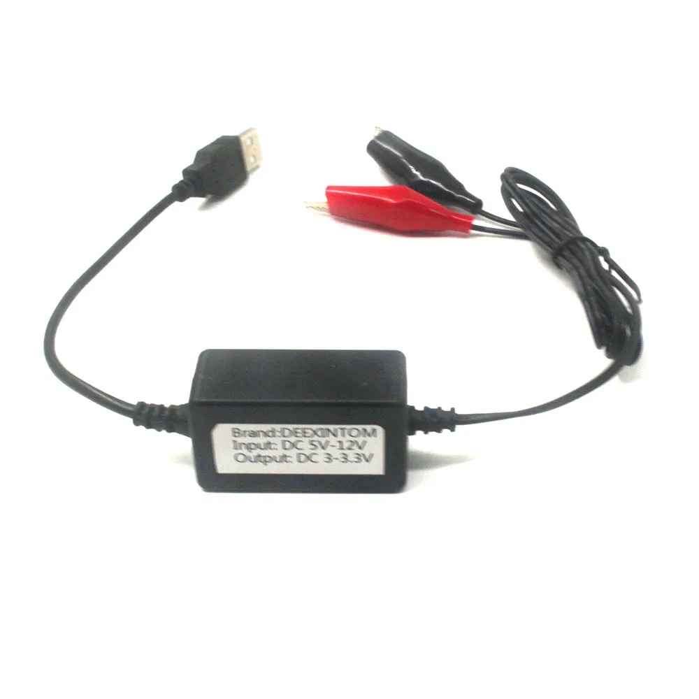 USB-Kabel In 5V - 12V Naar Uit 3V - 3.3V Kabel Buck Converter Koord Dc Clip