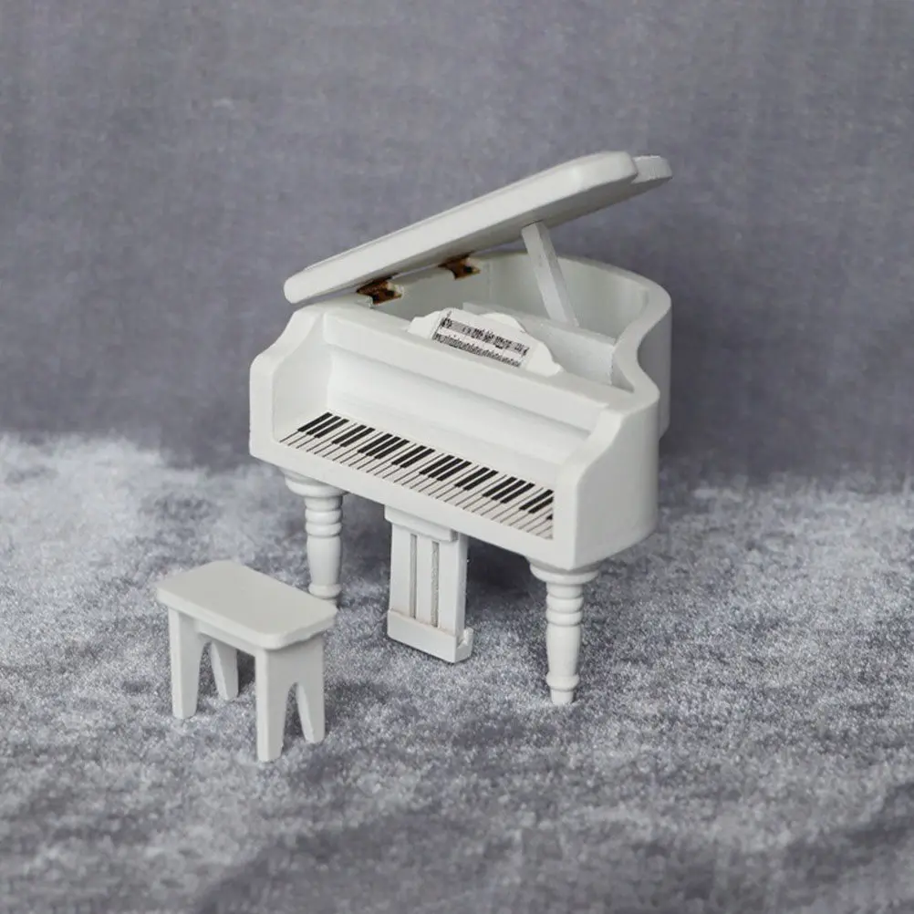 

Миниатюрное деревянное пианино-украшение: реалистичная форма, декор для дома, аксессуары для маленьких домиков, материалы для DIY-проектов, мини-пианино из дерева