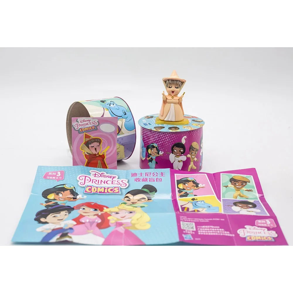 Hasbro Disney Princess Comics Pastel Collection, Minis Series, Blind Box, Flora Butter Gifts Toy, Model Anime Figure, Strengthening Ornaments