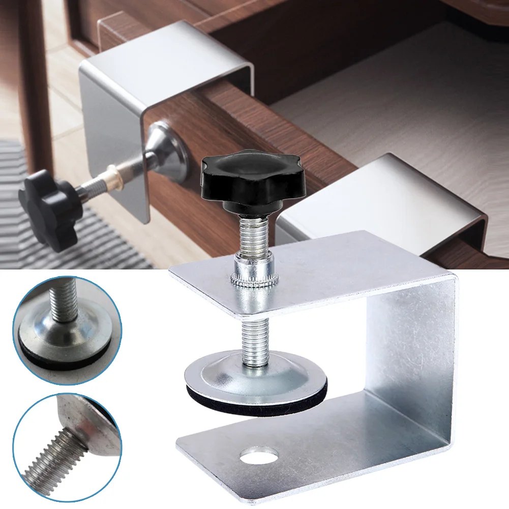 1pc Drawer Front Installation Clamp Stainless Steel C Clamps Multifunctional 2mm For Woodworking DIY Home Accessories