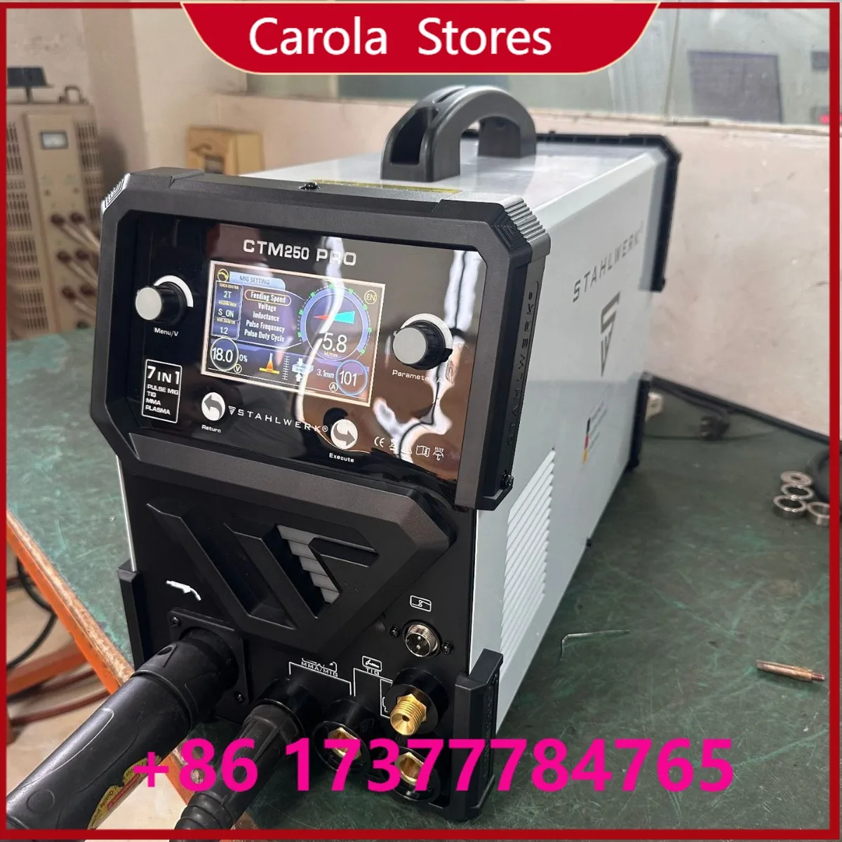7-in-1 Multifunctional DC Inverter Welder, Shielded MIG/Pulse Aluminum Welding MMA TIG Plasma Metal Dual