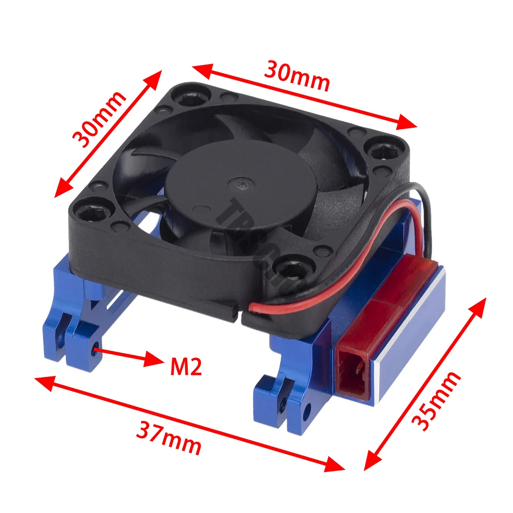 Wentylator chłodzący TBSCRC ESC dla traxxas 1/10 Slash 4x4 Stampede 4x4 VXL-3s Rustler dla Traxxas 3340 Velineon VXL-3s ESC