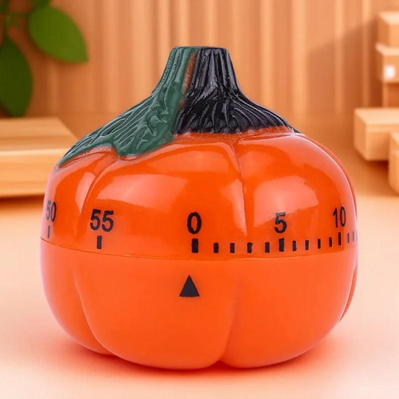 

Pumpkin Timer Plastic 60 Minutes Countdown Kitchen Cooking Reminder Study Testing Timer Halloween Party Favor Baking Tool