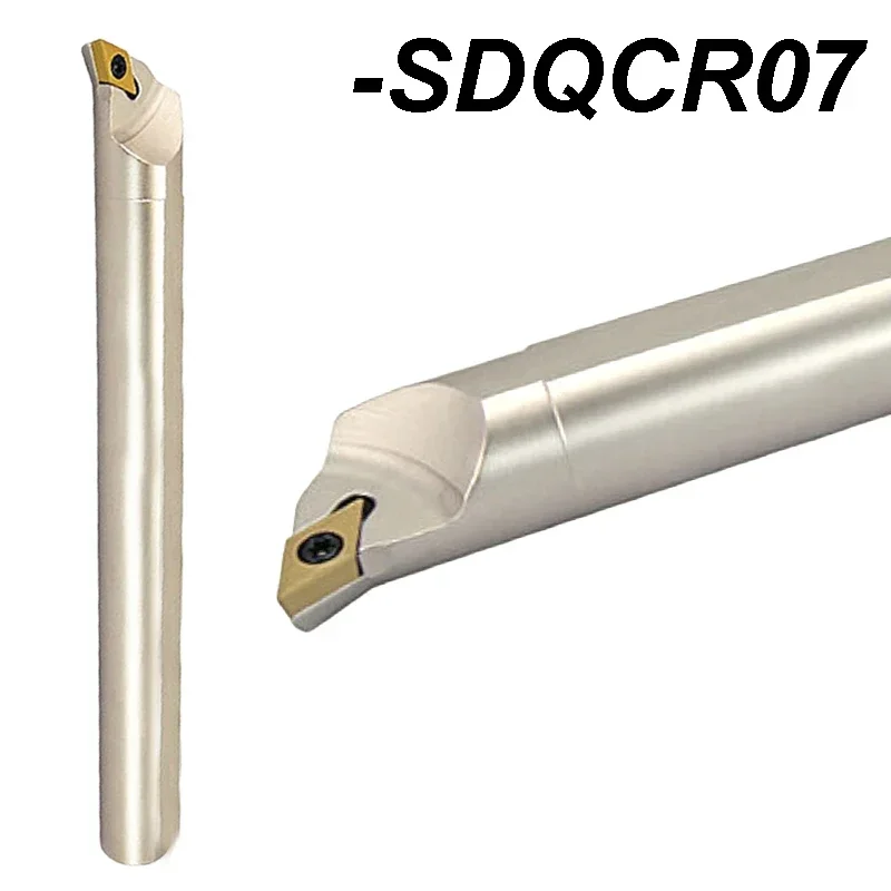 S08K-SDQCR07 S10K-SDQCR07 S12M-SDQCR07 Internal Turning Tool Holder Boring Bar Lathe Tools Metal Turning Rod piesas para torno