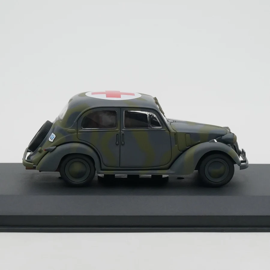 1:43 scala pressofuso lega Simca 8 1939 ambulanza militare giocattoli auto modello classico Nostalgia regali per adulti Souvenir Display statico