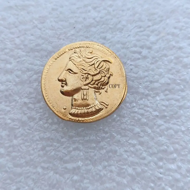 

Reproduction Gold Plated Ancient Greek Decorative Commemorative Coin #31