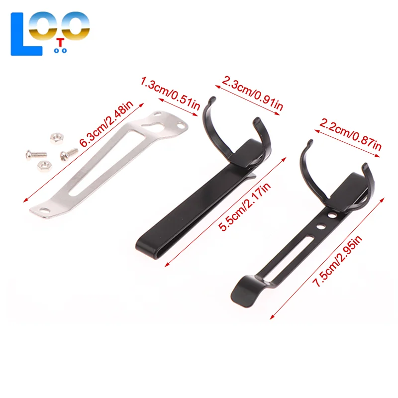 1 قطعة مصباح يدوي معدني عقد كليب الحديد كليب مصباح يدوي كليب العالمي كليب ، مناسبة ل S2 / S2 + / M1 / C8