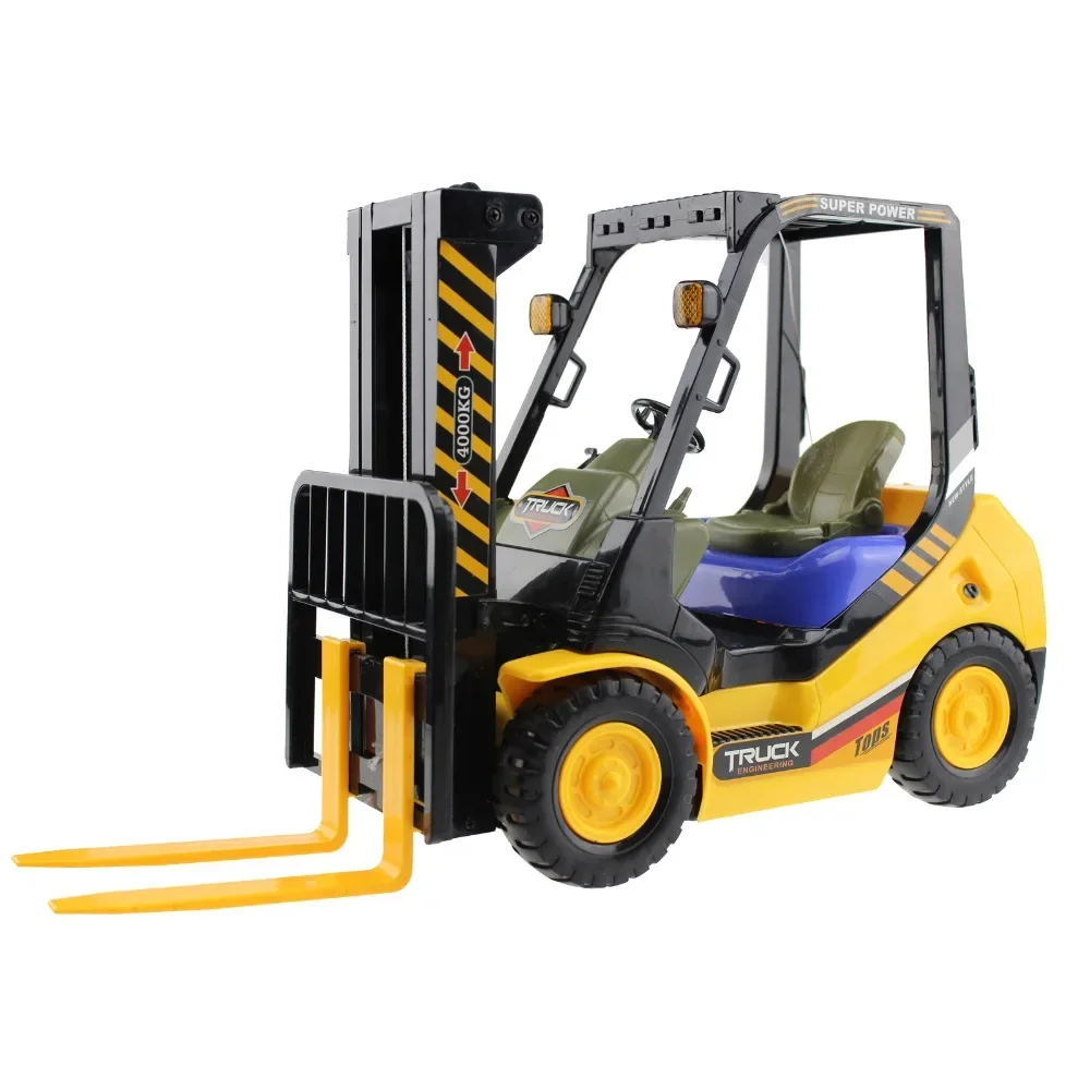 2.4 グラムリモートコントロールフォークリフトトラック建設都市エンジニアリング車両 6CH RC トラックリフトパレットフォークリフトモデル子供のおもちゃのギフト