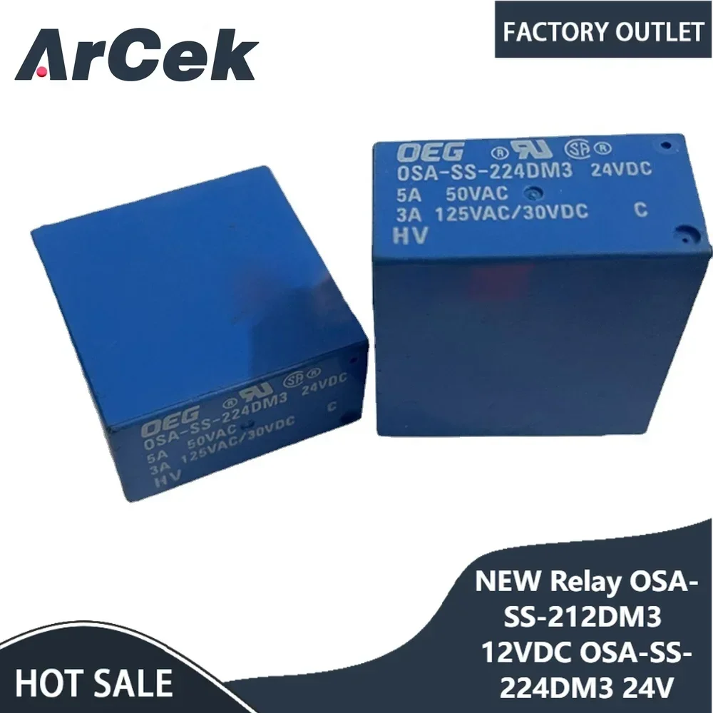 100%NEW Relay OSA-SS-212DM3 12VDC OSA-SS-224DM3 24V OSA SS 212DM3 OSA SS 224DM3 24VDC DIP6 3A 12VDC Power Relay