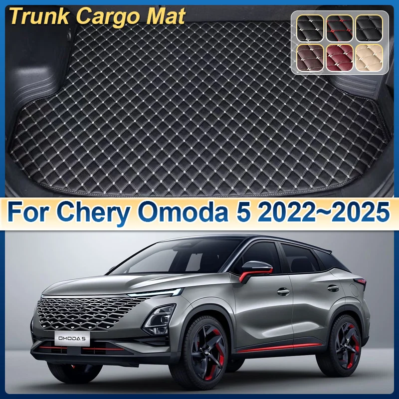 

Коврик в багажник автомобиля для Chery Chirey Omoda 5 C5 2022 2023 2024 2025 Коврики для багажника с защитой от грязи Подушка для хранения Ковер Автоаксессуары