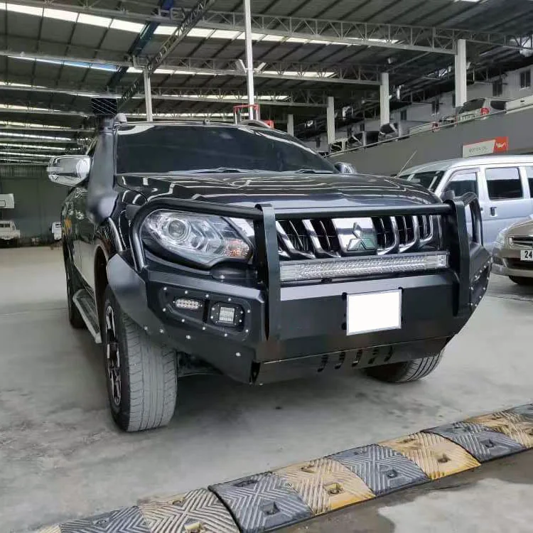 

Стальной передний бампер для Triton L200 2021, бампер для Triton 2021 L200, комплект для внешнего декора, защита для Triton L200