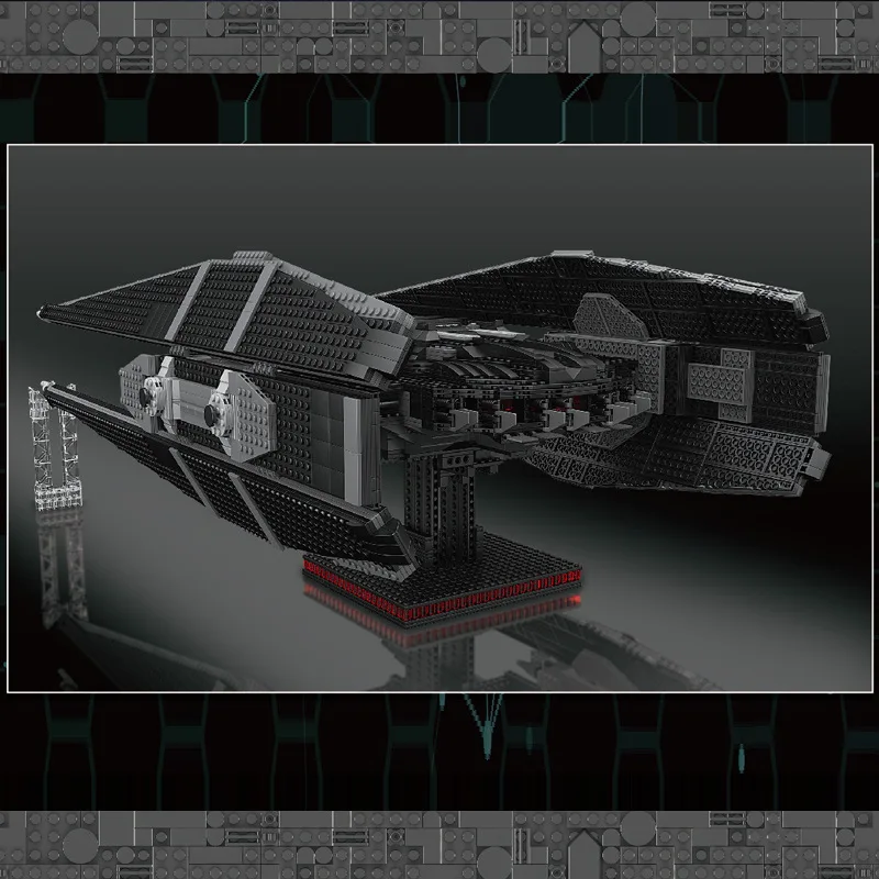 Mould King MOC 21025 Kylo Ren Tie Fighter Building Model Titanium Fighter Moc Plastic Star Plane Spaceship Model Kits Gift - Image 4
