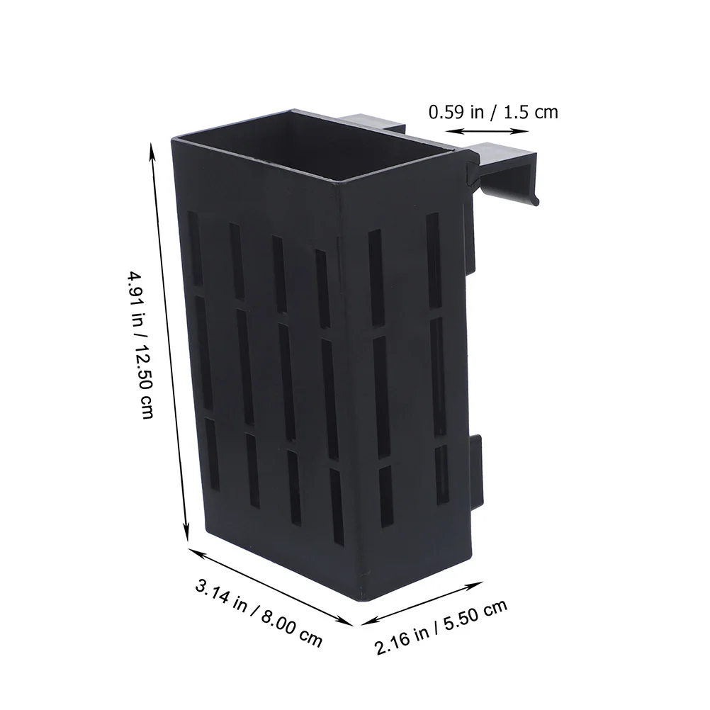 

2pcs Black 15Hooks Aquarium Plant Holder Hanging Planter Aquatic Plants Decor Flowerpot Water Stand Baskets Plastic Pot Supplies