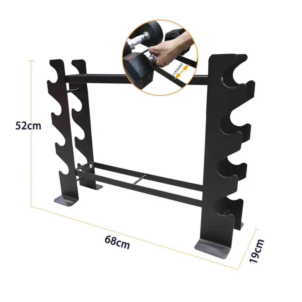 Iron Dumbbell Rack Holder Bracket Fitness Dumbbells Equipment Rack Support Stands Weightlifting Holder Accessories Home Gym