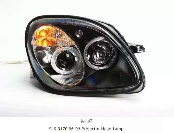 

2pcs Car Headlight Assembly For Mercedes-Benz SLK R170 1996-2003 head lamp angel eye LED Daytime Running Light DRL