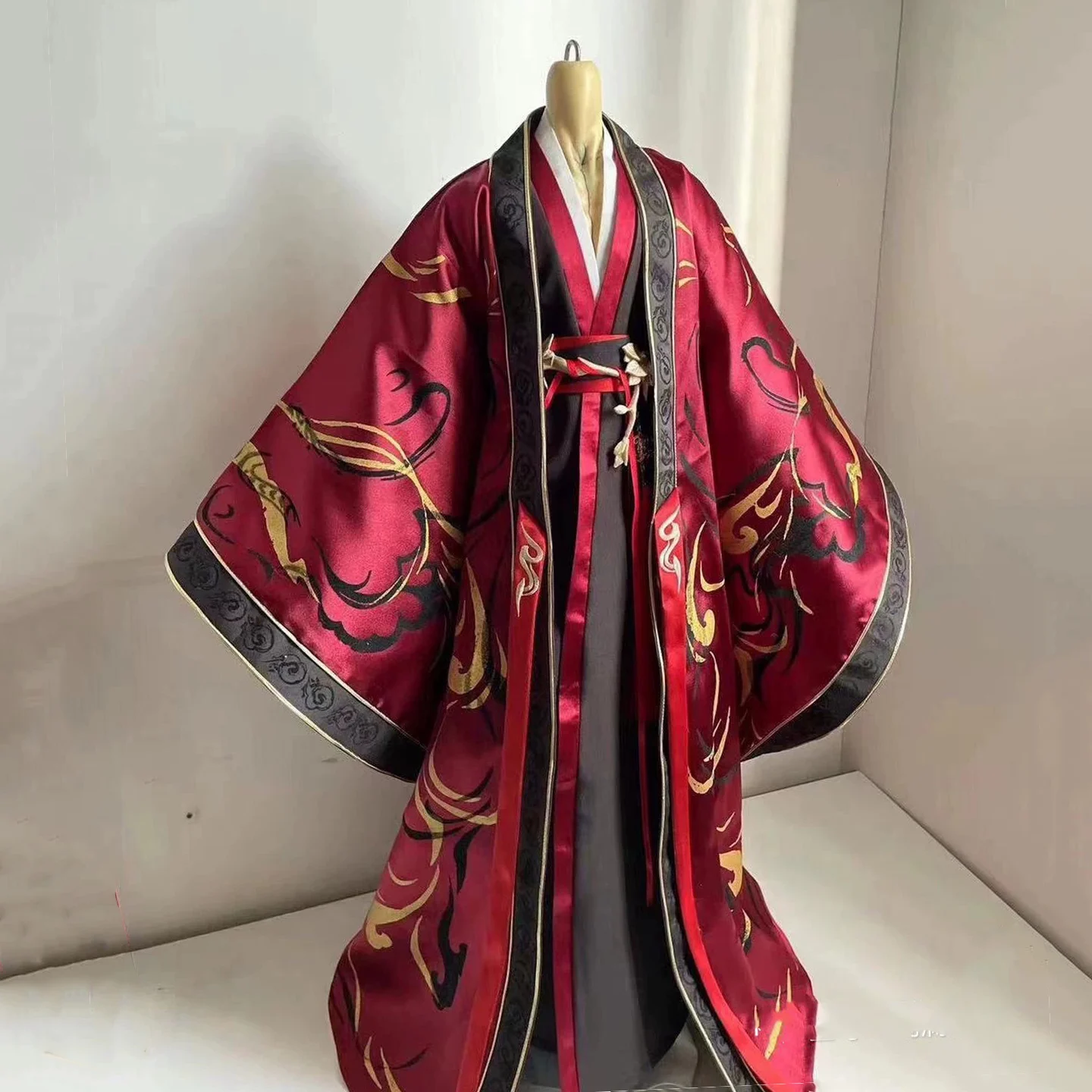 

1/3 Scale BJD Clothes Ancient Costume Dress Hanfu Long Robe Samurai Outfit For BJD/SD MSD SD13 ID72 Uncle Doll Accessories A2137