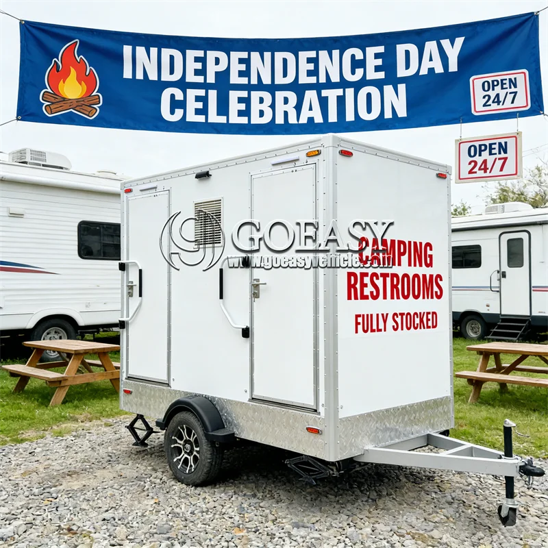 

Portable Luxury Restroom Trailer Customizable with Shower for Easy Outdoor Use