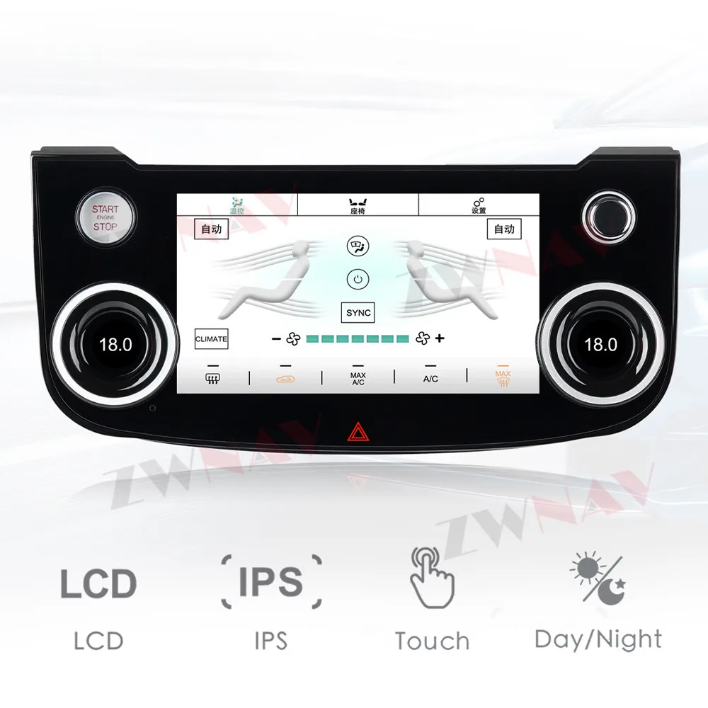 Air Conditioning AC Panel Air LCD Screen For Jaguar XE XLE XJL XF F-pace 2015 2016 2017 2018 2019 Multimedia Player Control