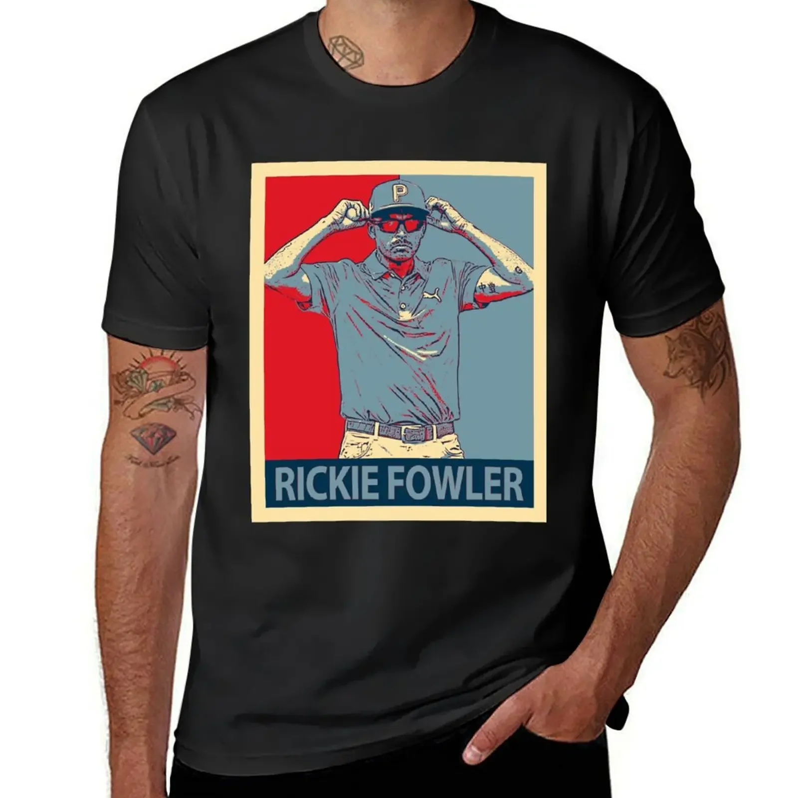 Rickie Fowler T-Shirt summer top customs design your own cheap stuff anime figures plain white t shirts men