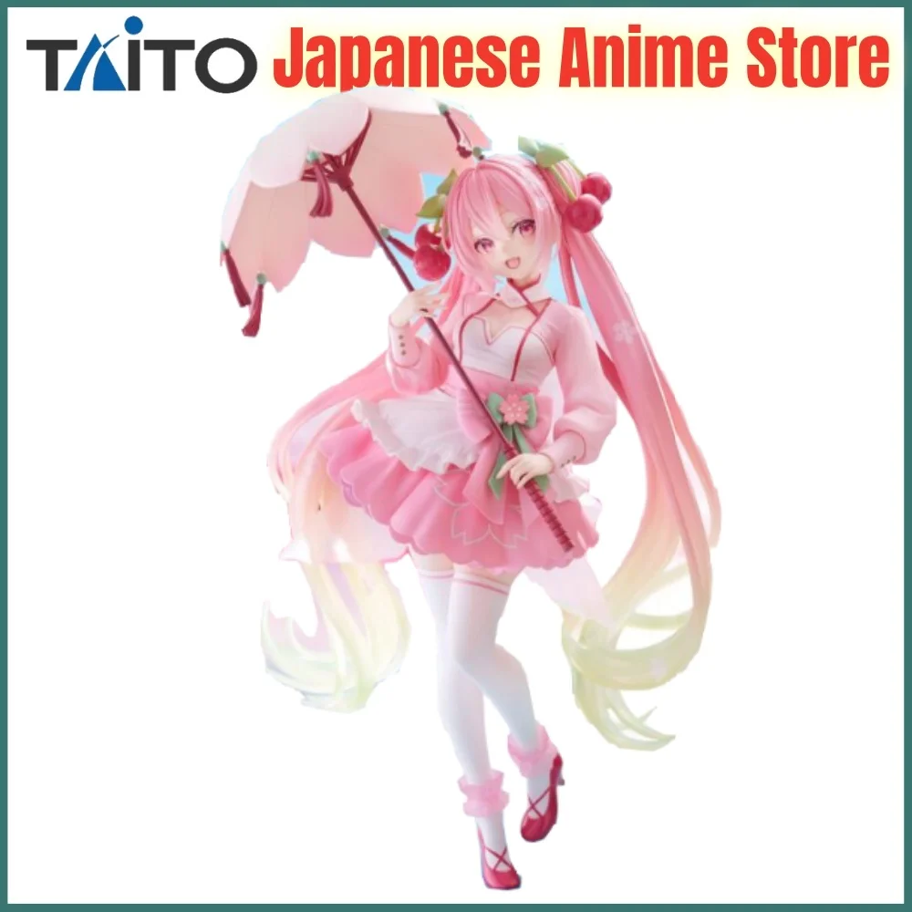 Original Taito Hatsune Hatsune Miku Anime Miku Artist MasterPiece Umbrella Action Figurine Model Figuarts Collection Decoration