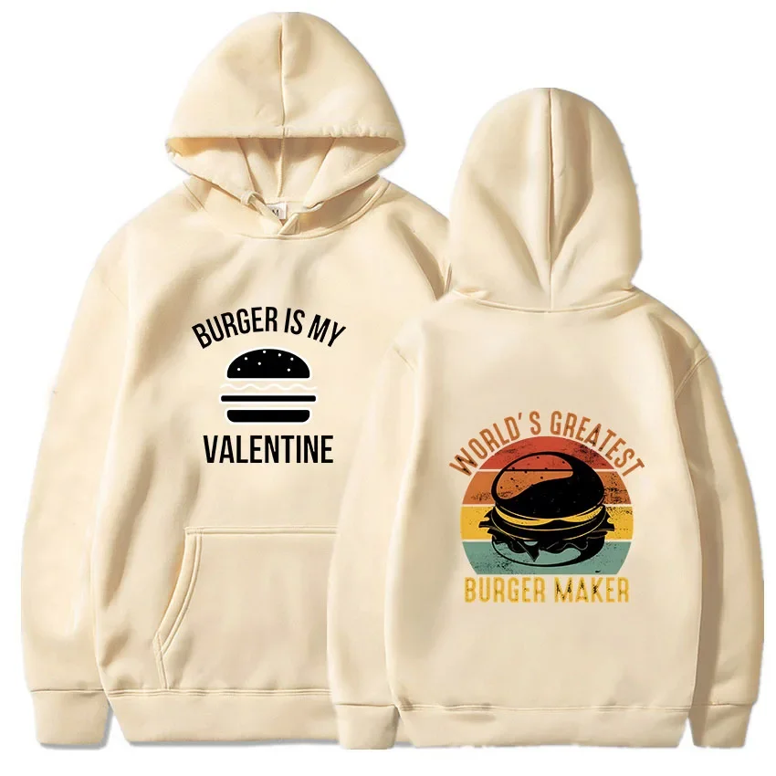 

Hamburger Maker Tracksuit Men Vintage Style Hoodies Japanese Long Sleeve Harajuku Anime Sweatshirts Regular Fit Streetwear Y2k