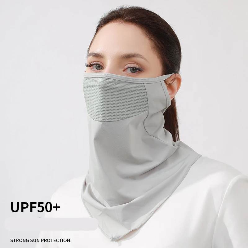 Sunproof Mask B105 Mesh Face Mask UV Protection Half Face Mask, Neck Protector, Summer Thin Sunshade Face Mesh