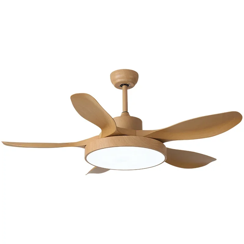 Ceiling Fan Lights Simple Modern Home Living Room Electric Fan Lamp Integrated Large Wind Japanese Style Five Leaves Fan Lamp