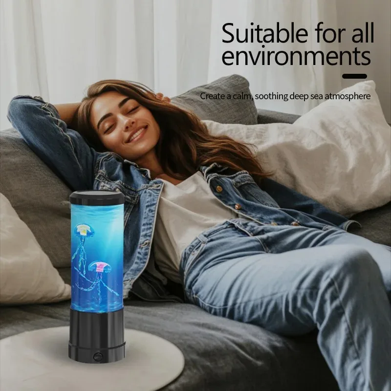 تغيير لون قنديل البحر مصباح Usb/بطارية تعمل بالطاقة الجدول ضوء الليل الأطفال هدية ديكور غرفة نوم المنزل بنين بنات هدايا عيد الميلاد