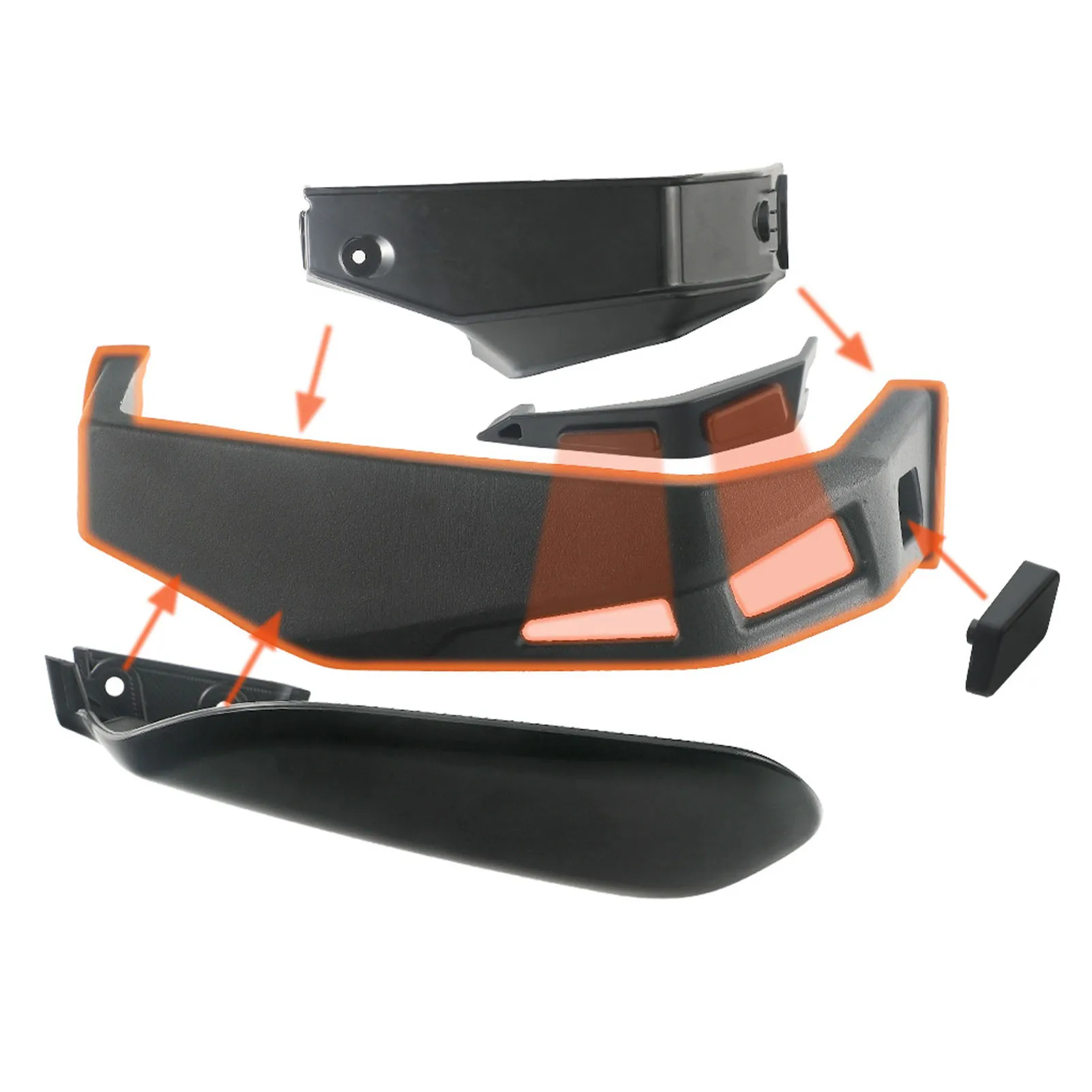 

219400894 ATV Handguards Protector Wind Deflector Cover 219400894 Left Right Motorcycle Hand Guard for Ryker 600 900 Sport