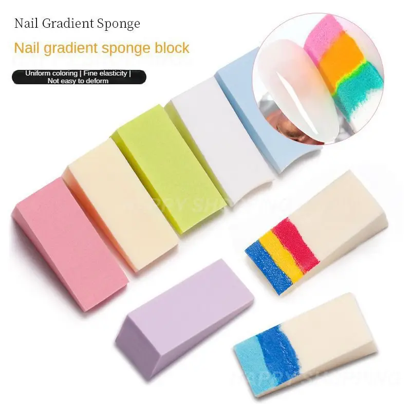 piece Abrasive Grinding Sponge Sanding Block Woodworking Nail File Metal Mirror Buffer Polishing Finishing Manicure Tool