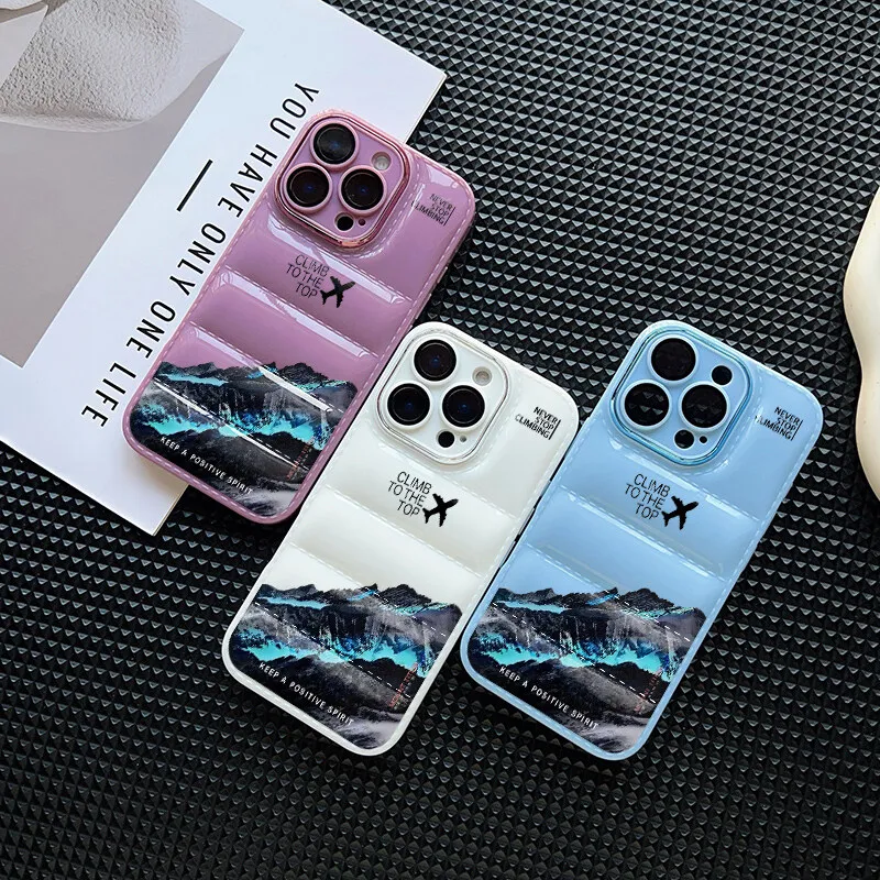 غلاف سنو ماونتن هايواي نورث لهاتف آيفون 16 برو ماكس 15 12 14 13 11 برو ماكس 7 8 6 6S Plus XS X XR 16 + 15 + حافظة ناعمة #3