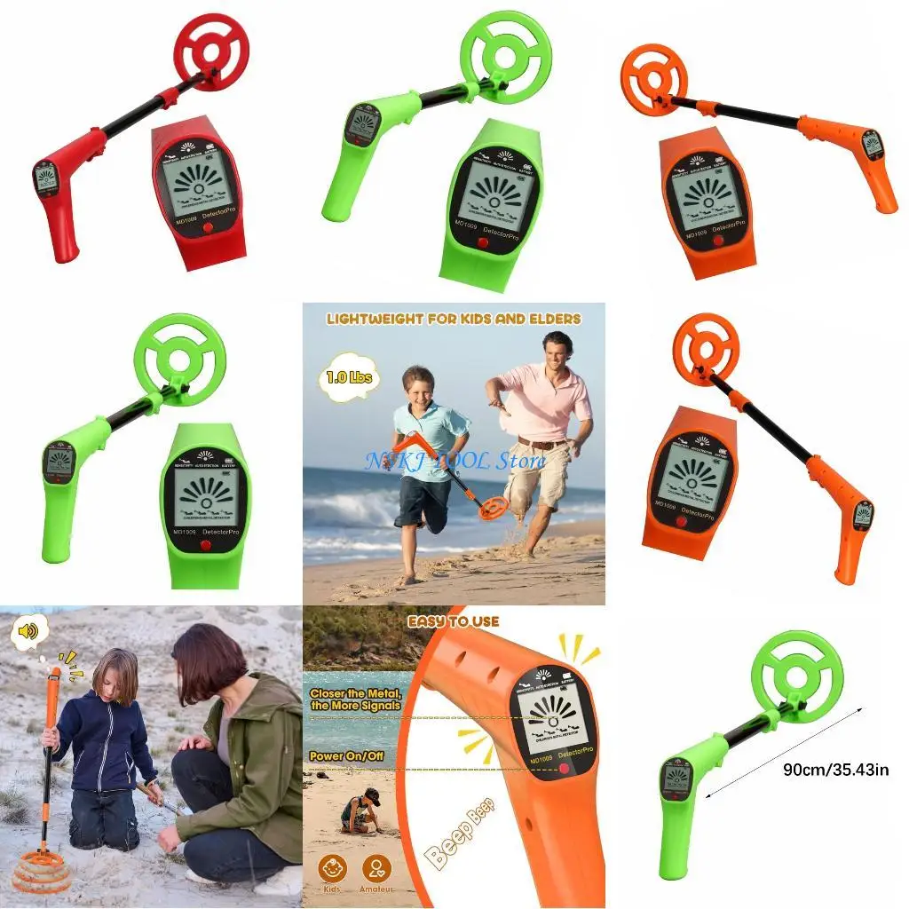 

L8RC Children's Treasure Finders Lightweight Design 6Inch Depth Detection LCD Screen