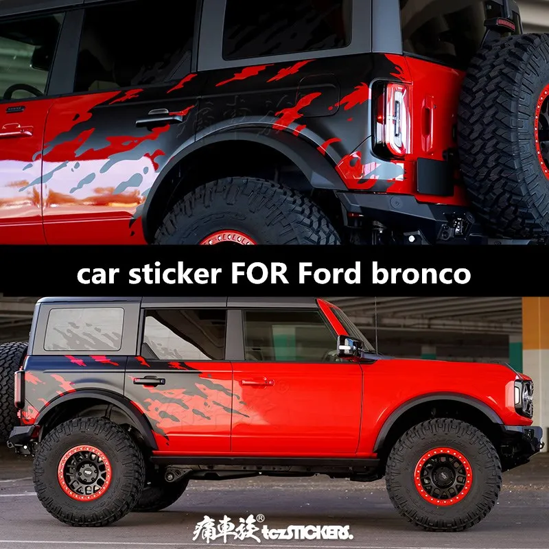 New Car stickers FOR Ford bronco body sides dedicated custom off-road sports car decals