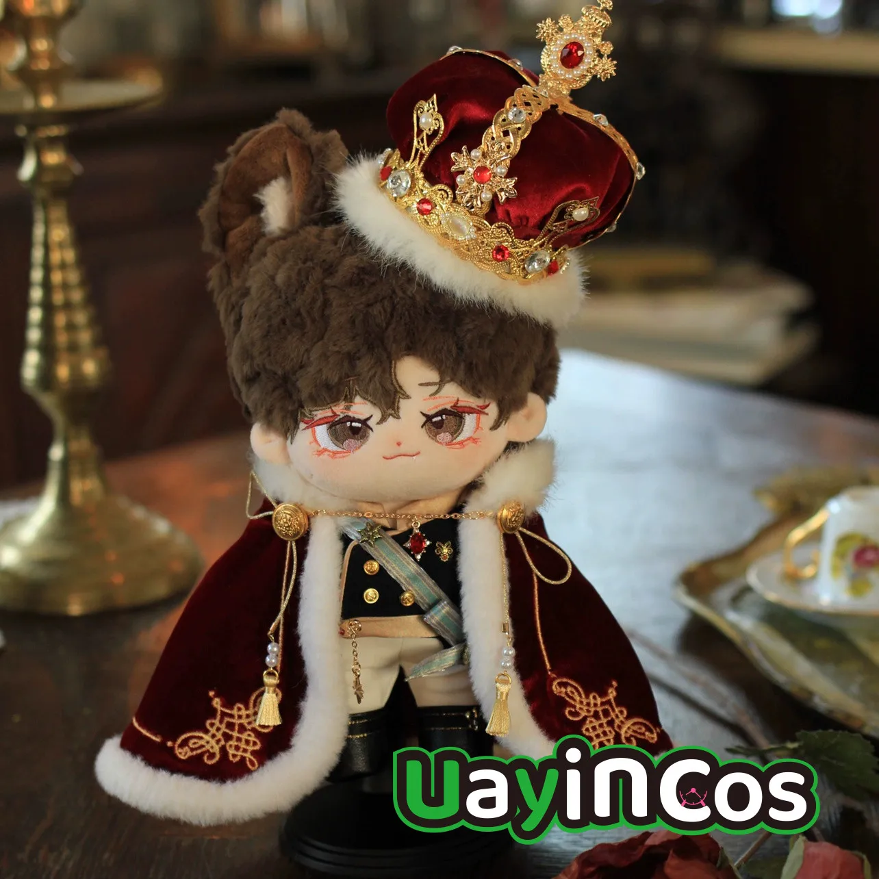 

20cm Doll Clothes Coronation King Cloak Hat Crutch Sword Crown Coat Clothing Costume Suit Accessories Anime Game Toy Kids Gifts