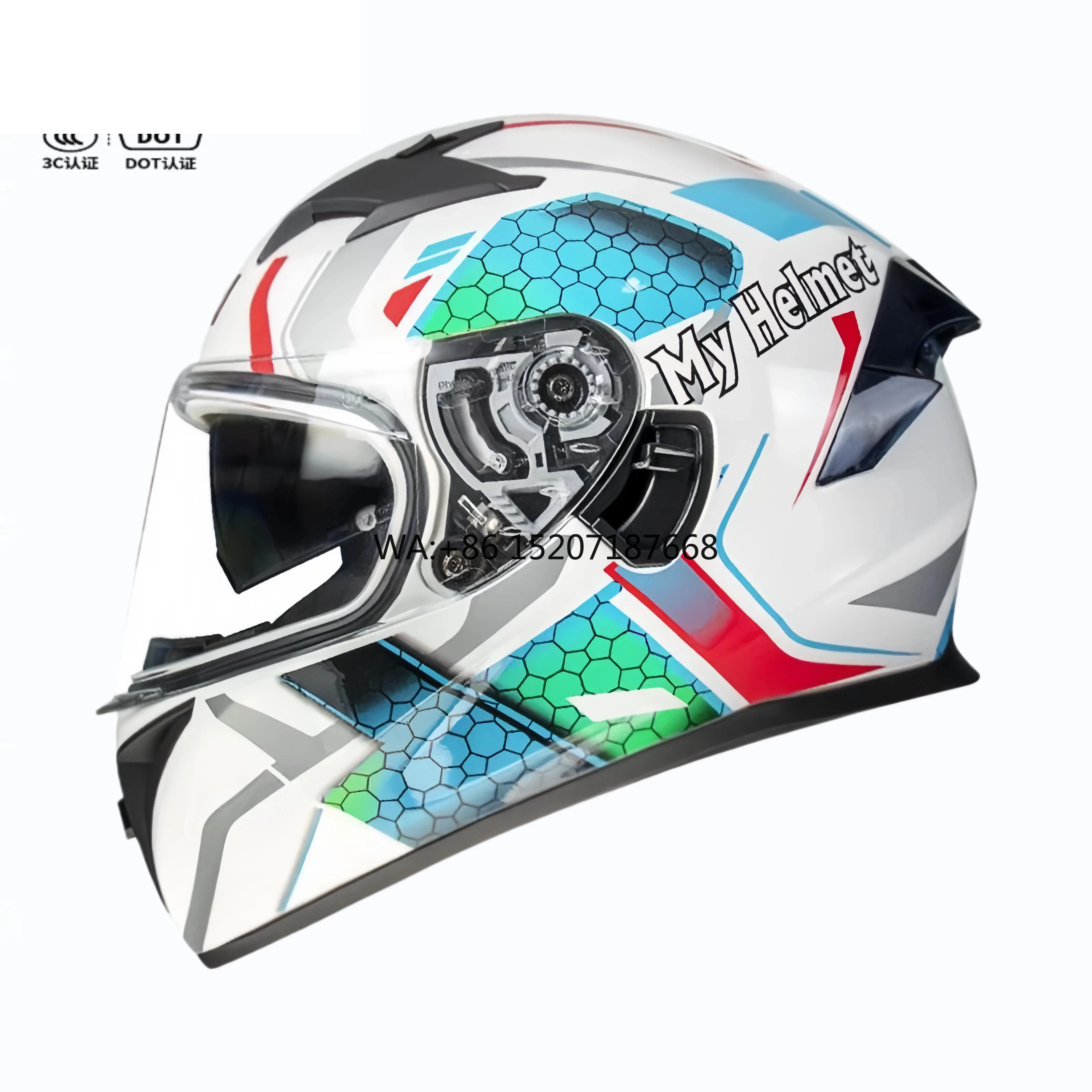 

VGV-81 Полное/открытое лицо с двойным козырьком, одобренное DOT, быстросъемная застежка, всесезонное использование, новинка