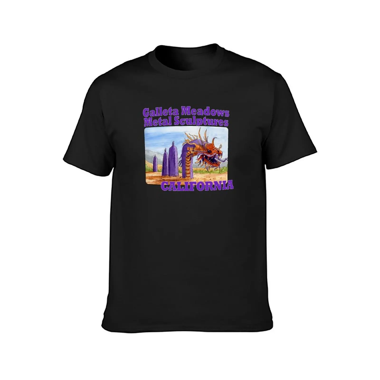 Galleta Meadows Metal Sculptures, California T-Shirt graphics quick-drying men t shirts