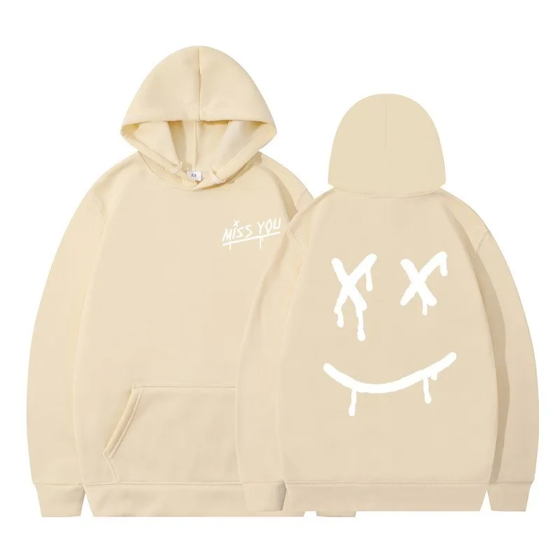 Women's Printed Fashion Plus Velvet Hoodie Hoodie New Autumn/Winter Combination