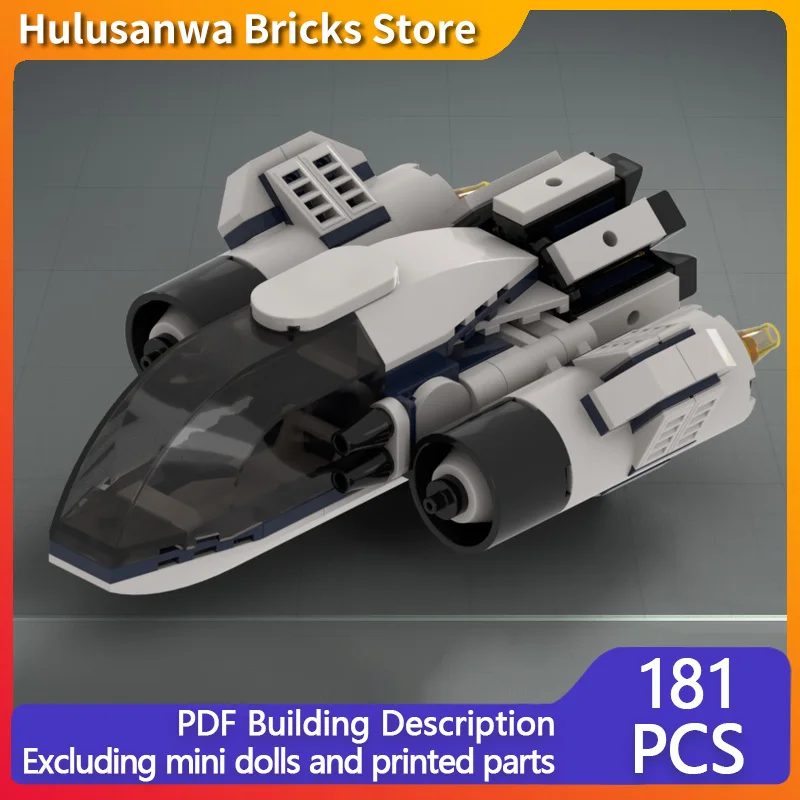 

Small Reconnaissance Vessel Model MOC Building Bricks War Equipment Modular Technology Gifts Holiday Assemble Children Toys Suit
