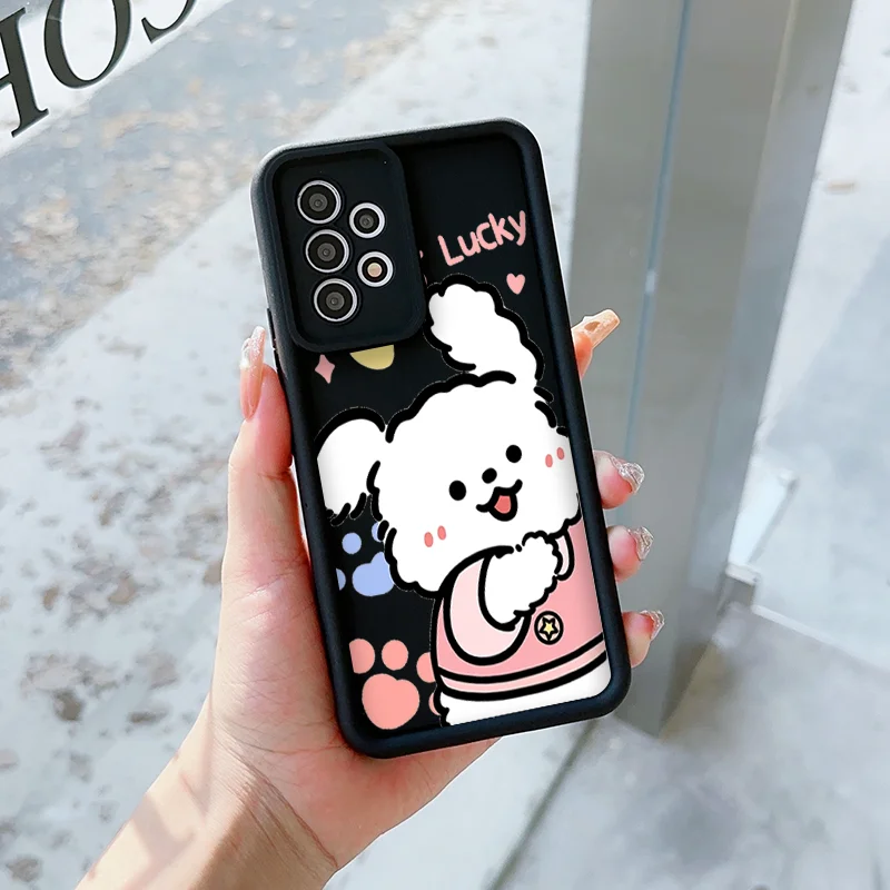 Funny Cartoon Dog Couple Phone Case for Xiaomi 11 12 13T 14T Lite Pro Redmi Note 14C 13C 10 12 9 Poco M6 F5 Silicon Soft Covers