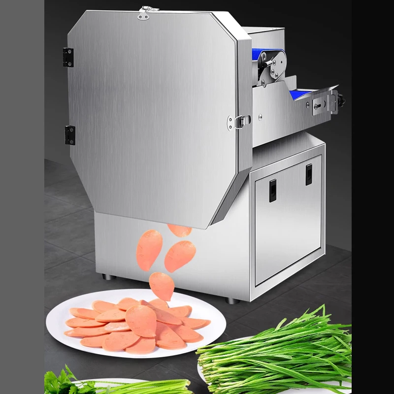 

Economic Vegetable Chopper Fruit Vegetable Slicer Automatic Onion Slicer Machine Cutter Leafy Vegetable Cutting Machine