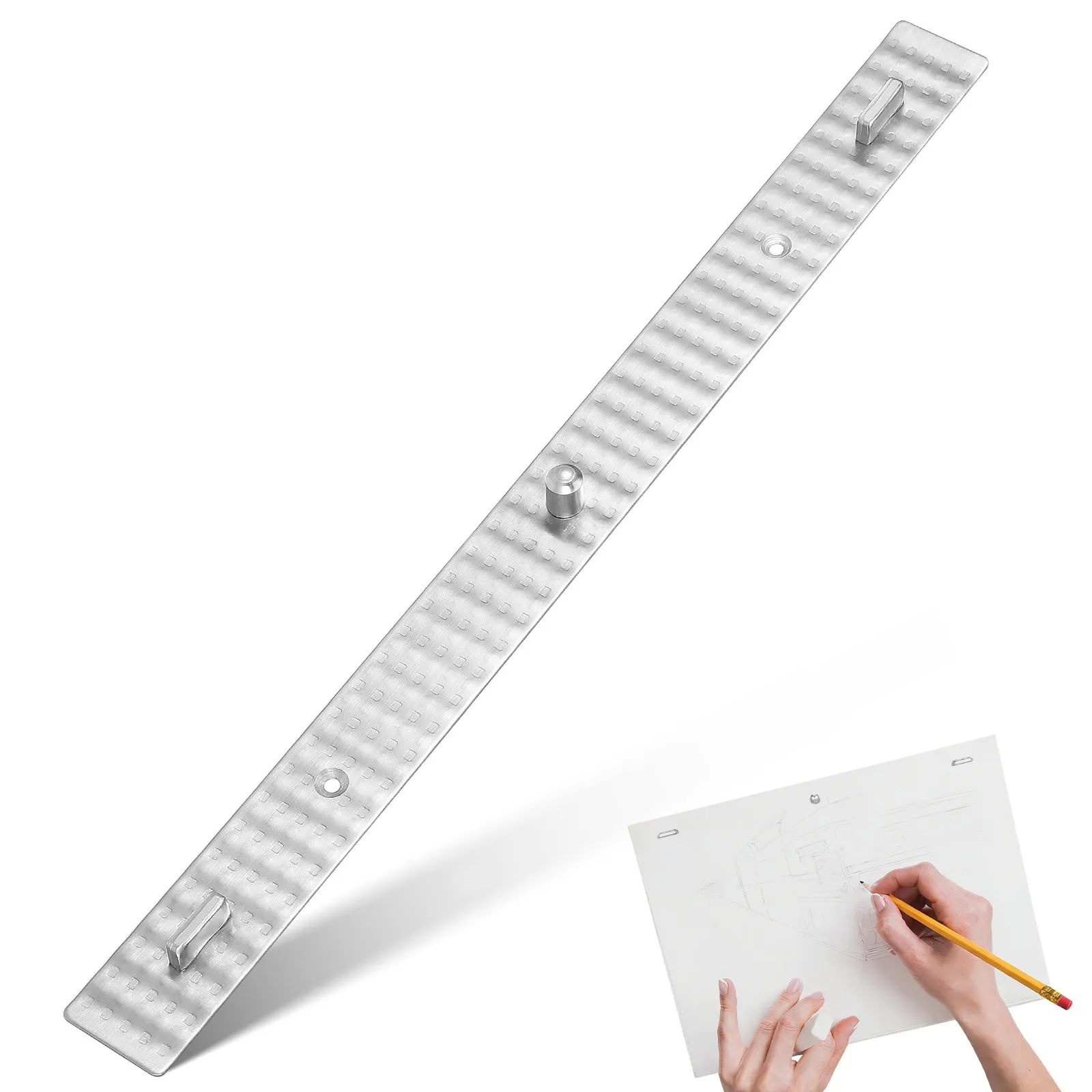 

Pin Pegbar Ruler For Animation Caricature Drawing Tool Positioning Paper Fixing Tool Metal Drawing Ruler Cartoon Art