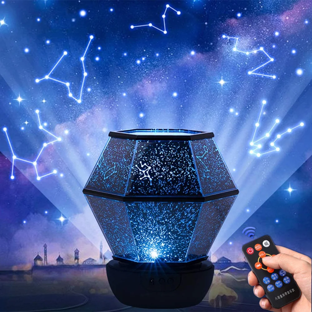 Star Projector Night Light Galaxy Starry Night Lamp LED Starry Sky Star Light For Bedroom Decor Kids Child Christmas Gift