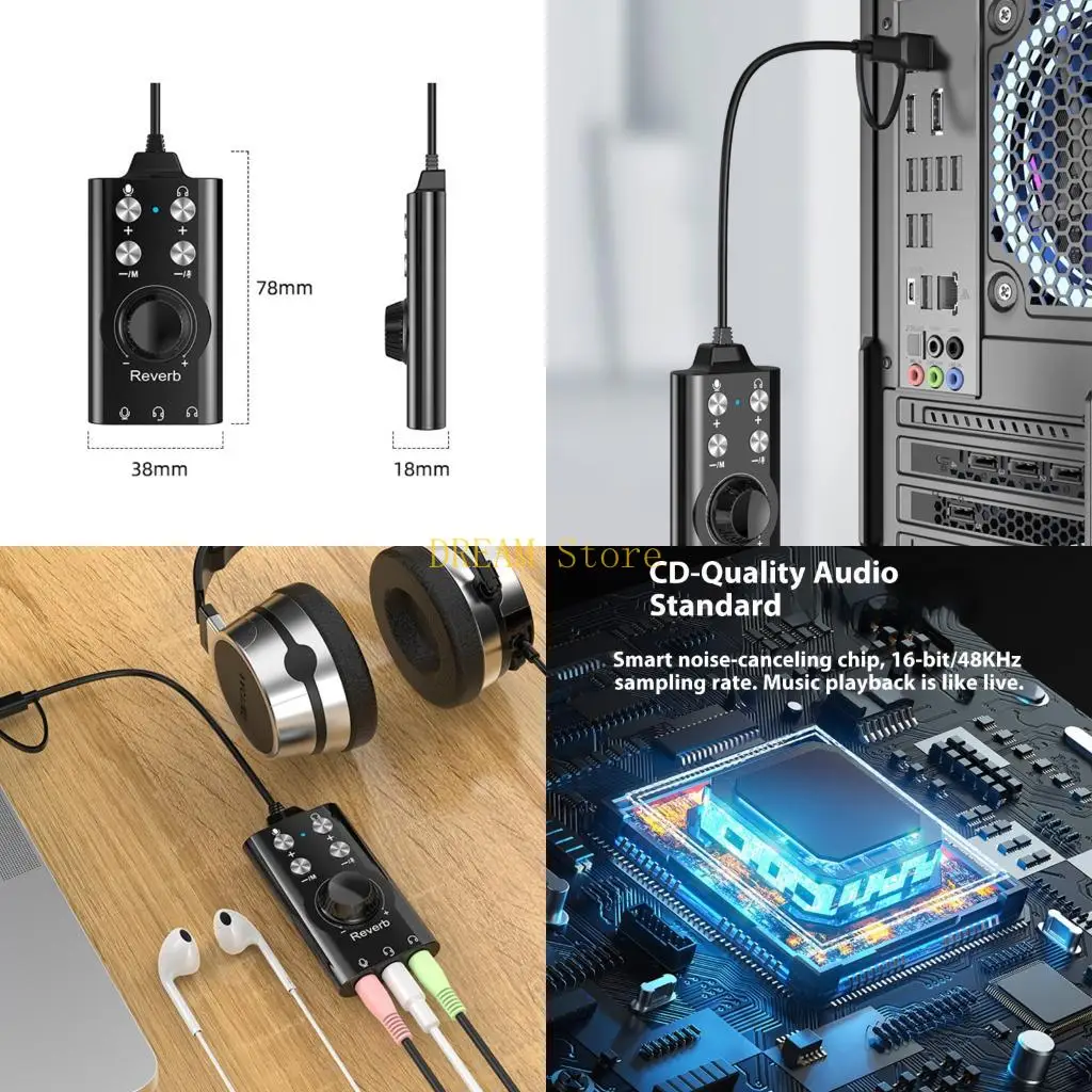 

Внешняя звуковая карта Instants для настольного ноутбука, улучшает вокальные эффекты, лучшая распродажа