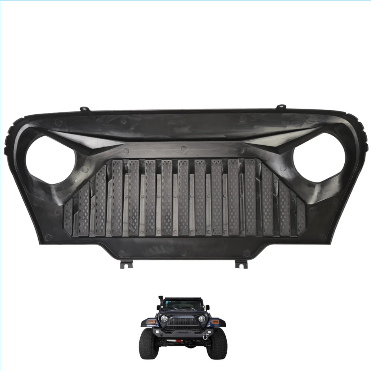 

lantsun for Jeep TJ Front Grille ABS lantsun Front Face Large Grill for Jeep for Wrangler TJ1997-2006 J282